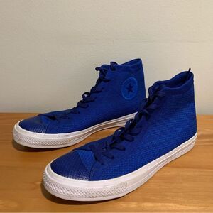 Converse Collab Flyknit High top Men’s 11.5 shoes Cobalt Blue
